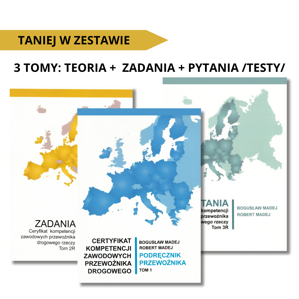 Zestaw Książka certyfikat kompetencji zawodowych rzeczy 3 tomy teoria, zadania i testy 2026