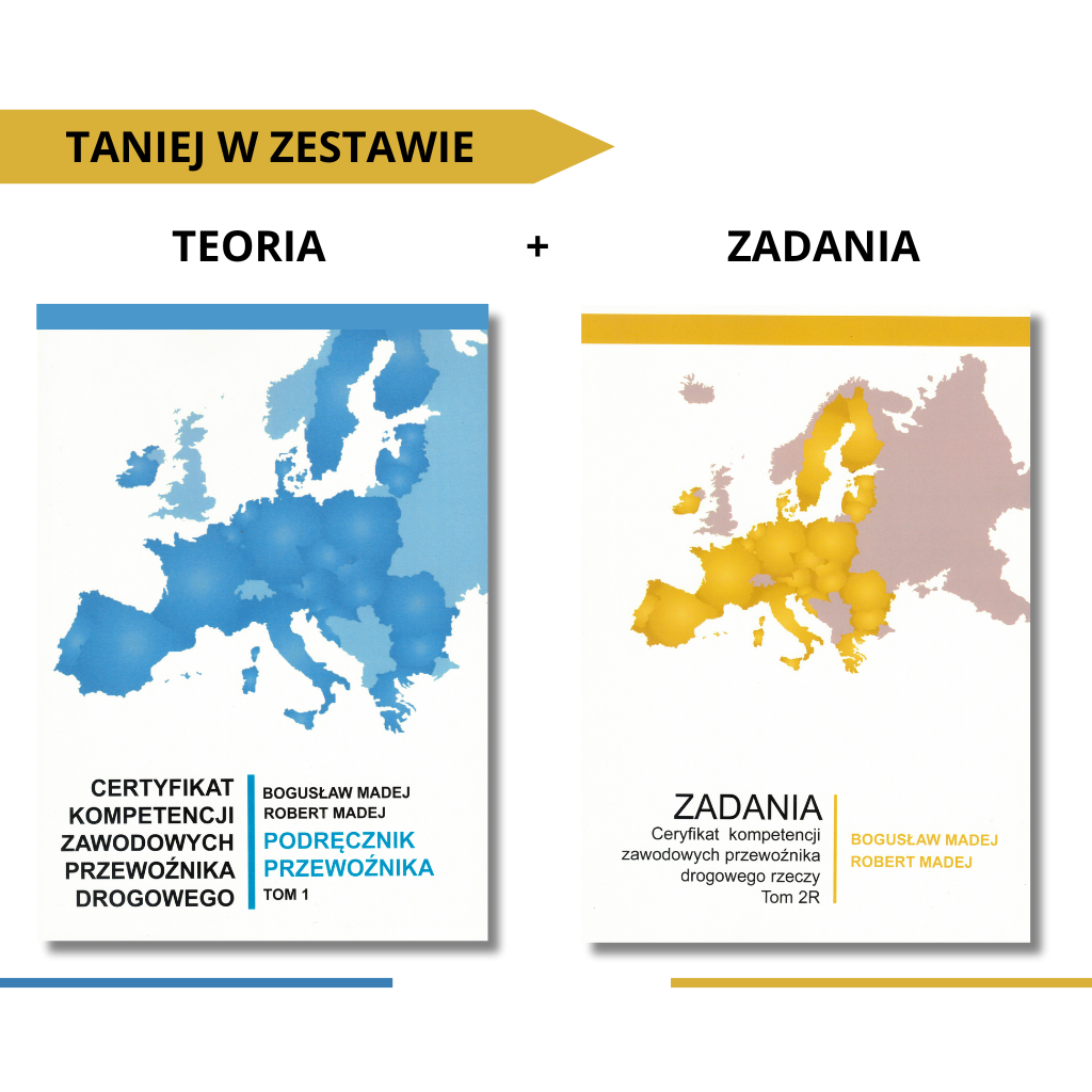Zestaw książka certyfikat kompetencji zawodowych rzeczy 2 tomy teoria i zadania 2026